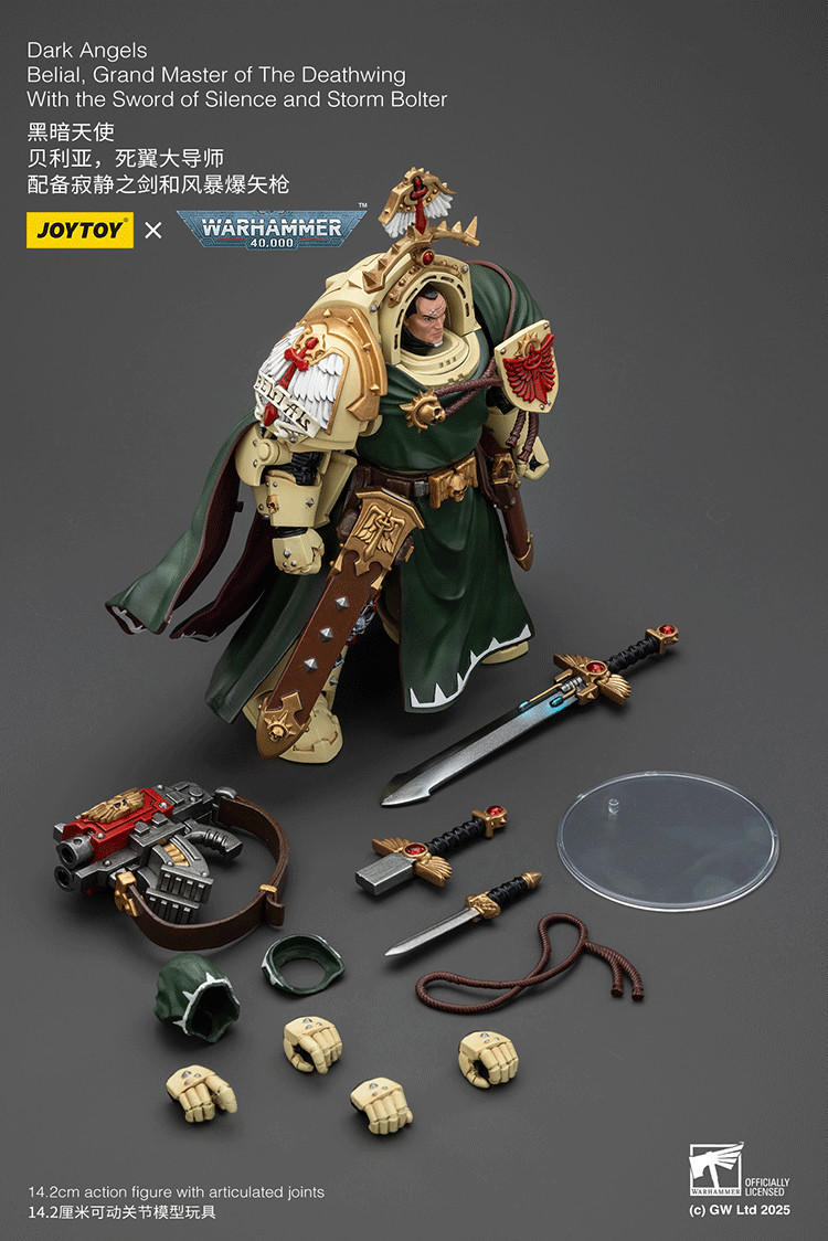 Dark Angels Belial, Grand Master of The Deathwing With the Sword of Silence and Storm Bolter - view 15
