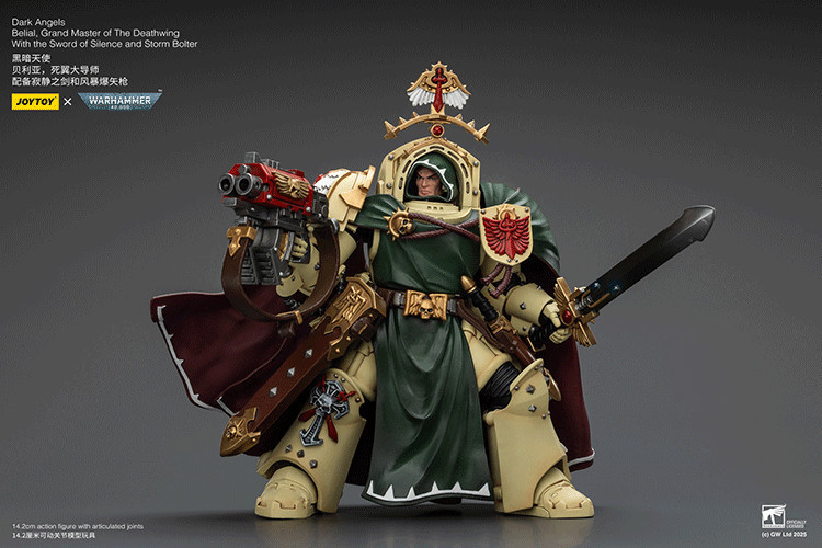 Dark Angels Belial, Grand Master of The Deathwing With the Sword of Silence and Storm Bolter - view 12