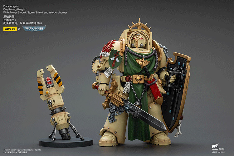 Dark Angels Deathwing Knight 1 With Power Sword, Storm Shield and teleport homer - view 9
