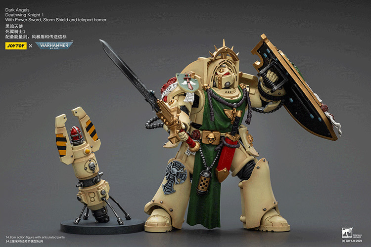 Dark Angels Deathwing Knight 1 With Power Sword, Storm Shield and teleport homer - view 12