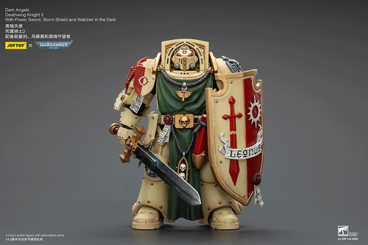 Dark Angels Deathwing Knight 2 With Power Sword, Storm Shield and Watcher in the Dark - view 8