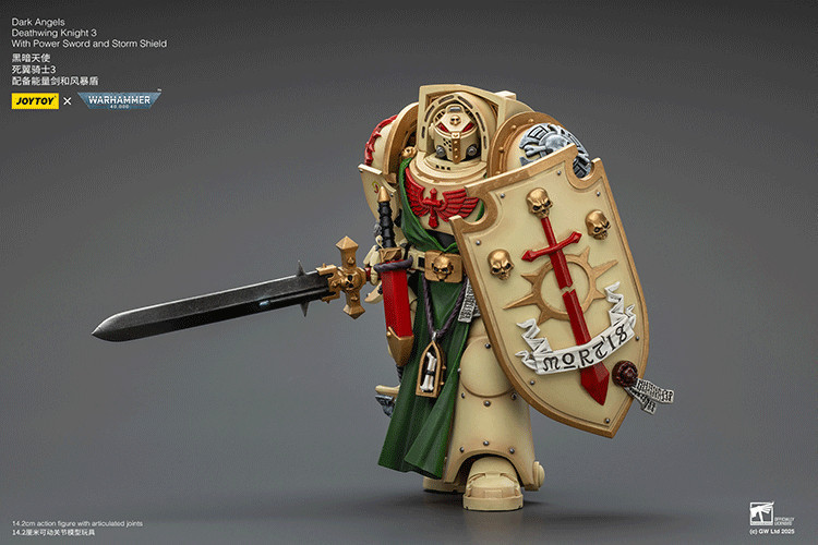 Dark Angels Deathwing Knight 3 With Power Sword and Storm Shield - view 11