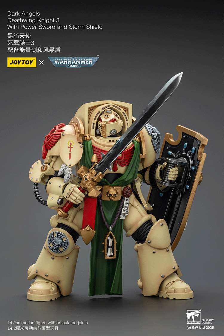 Dark Angels Deathwing Knight 3 With Power Sword and Storm Shield - view 12