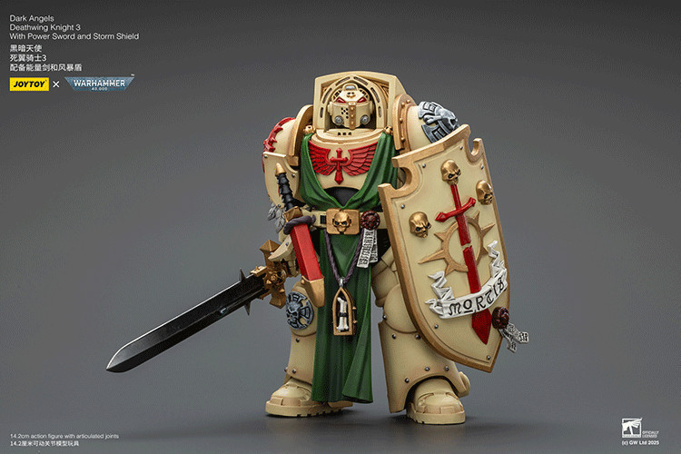 Dark Angels Deathwing Knight 3 With Power Sword and Storm Shield - view 9