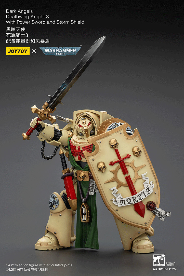 Dark Angels Deathwing Knight 3 With Power Sword and Storm Shield - view 13
