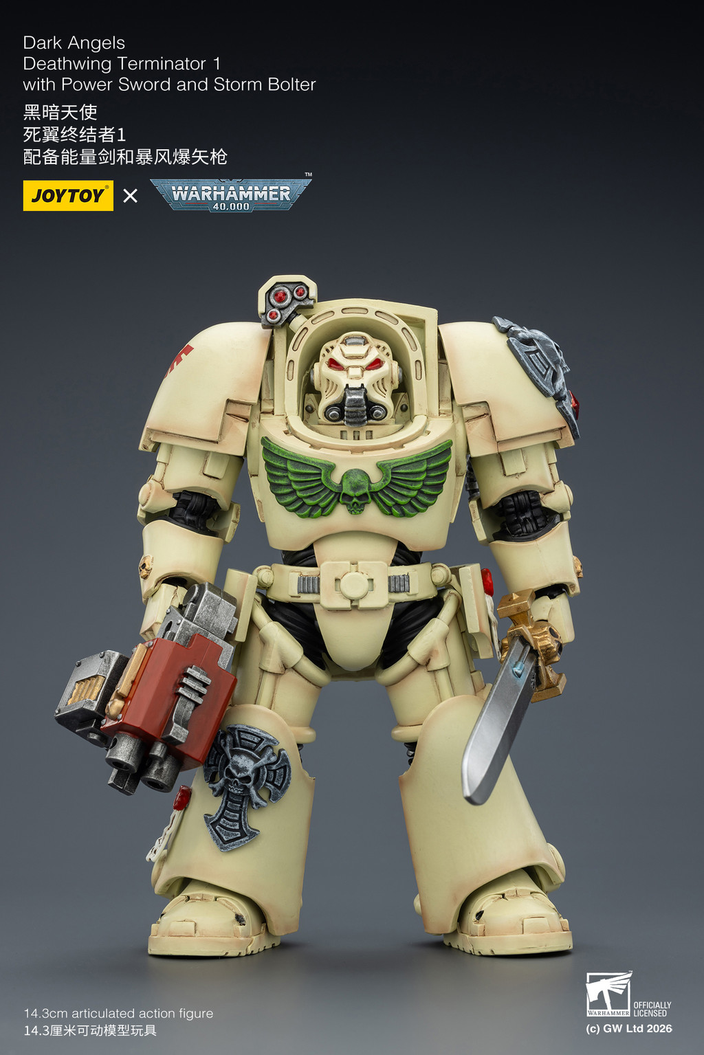 Dark Angels Deathwing Terminator 1 with Power Sword and Storm Bolter - view 9