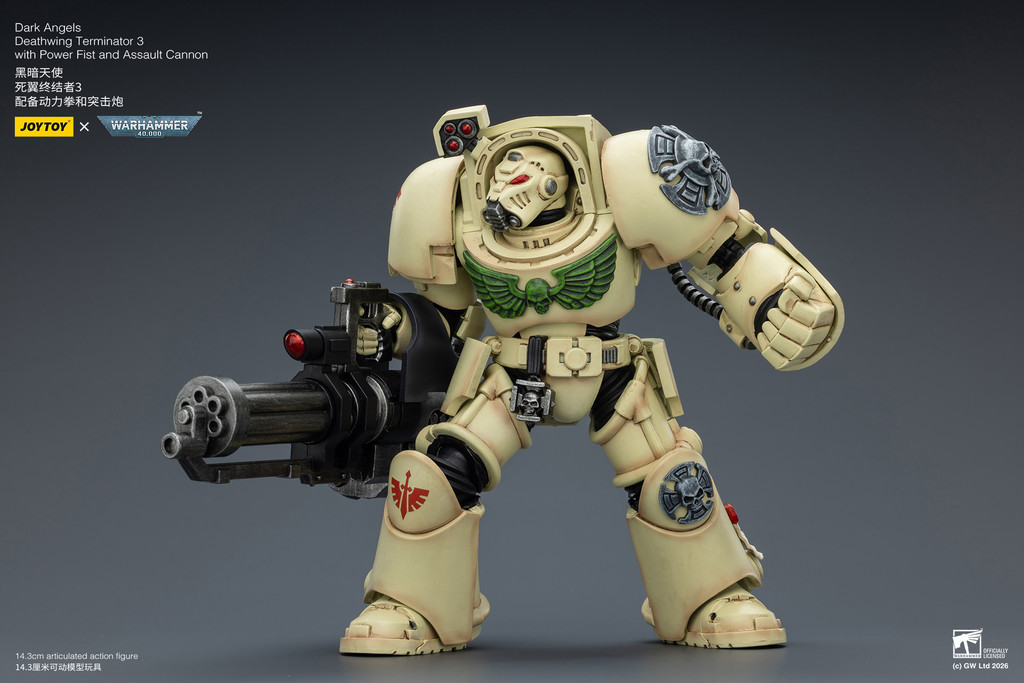 Dark Angels Deathwing Terminator 3 with Power Fist and Assault Cannon - view 13