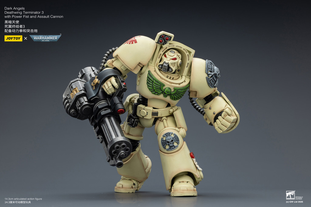 Dark Angels Deathwing Terminator 3 with Power Fist and Assault Cannon - view 11