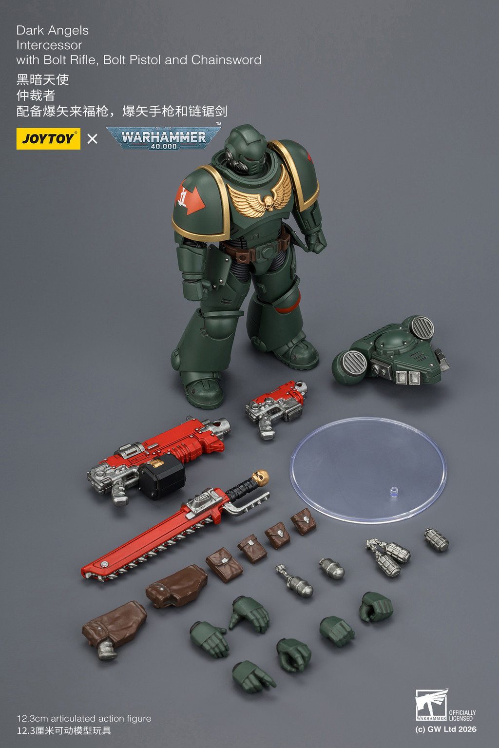 Dark Angels Intercessor with Bolt Rifle, Bolt Pistol and Chainsword - view 11