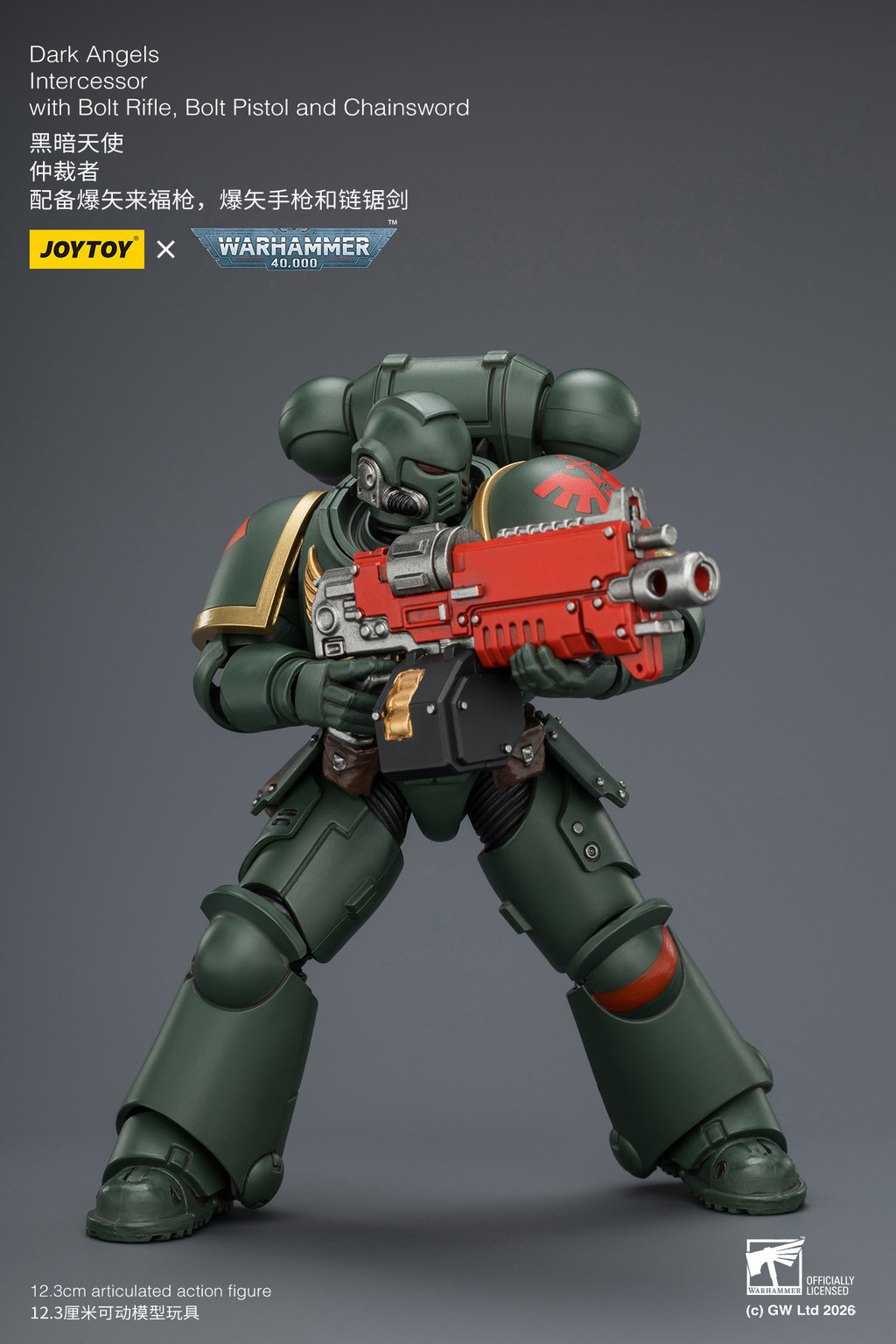 Dark Angels Intercessor with Bolt Rifle, Bolt Pistol and Chainsword - view 13