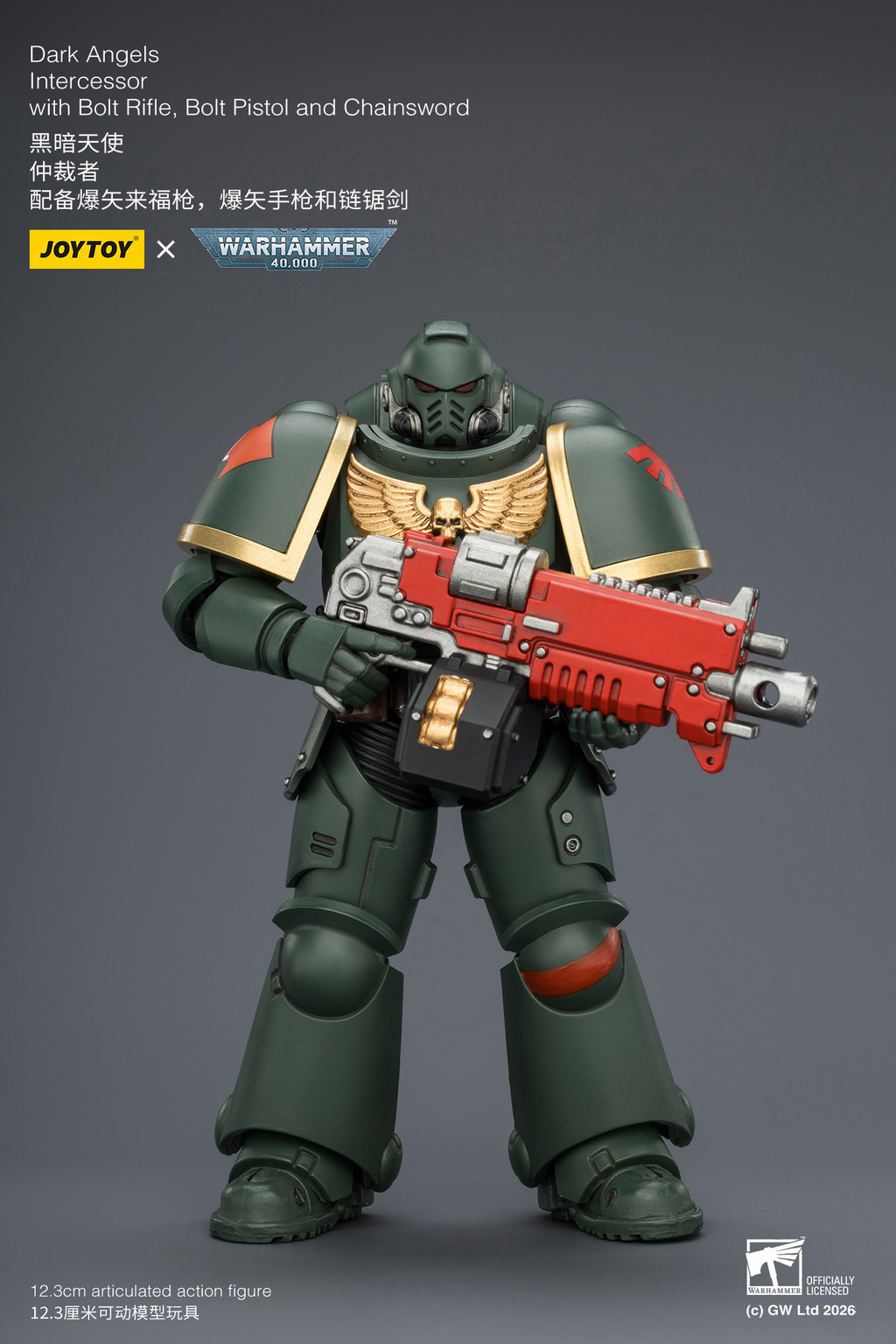 Dark Angels Intercessor with Bolt Rifle, Bolt Pistol and Chainsword - view 12