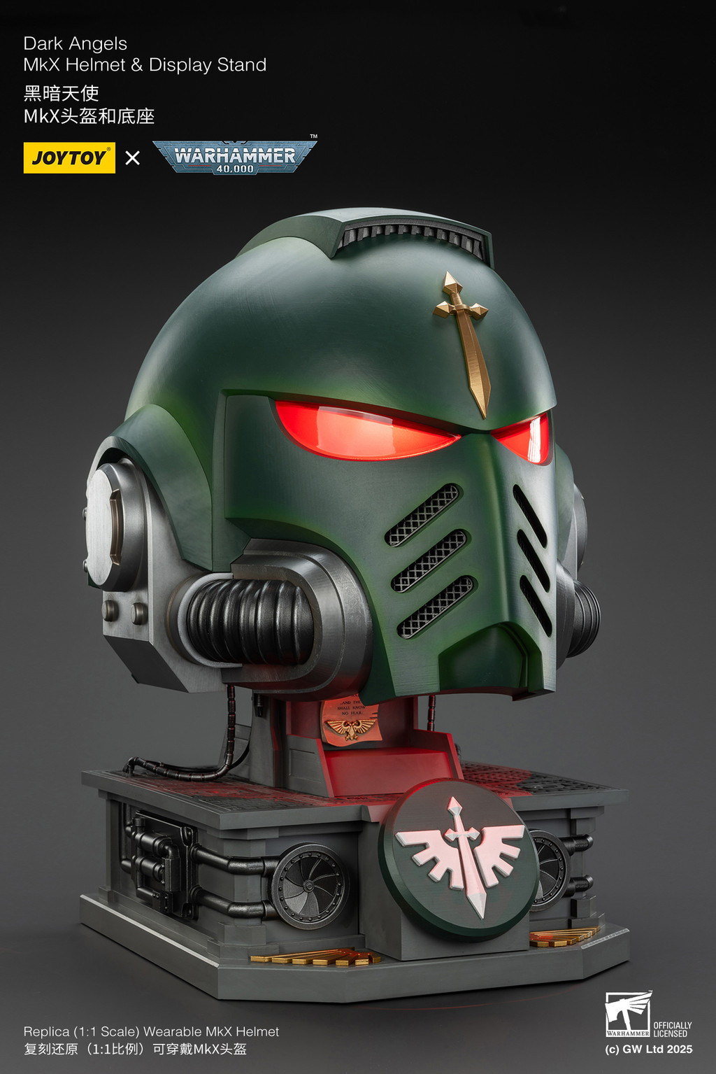 Dark Angels MkX Helmet & Display Stand - view 13