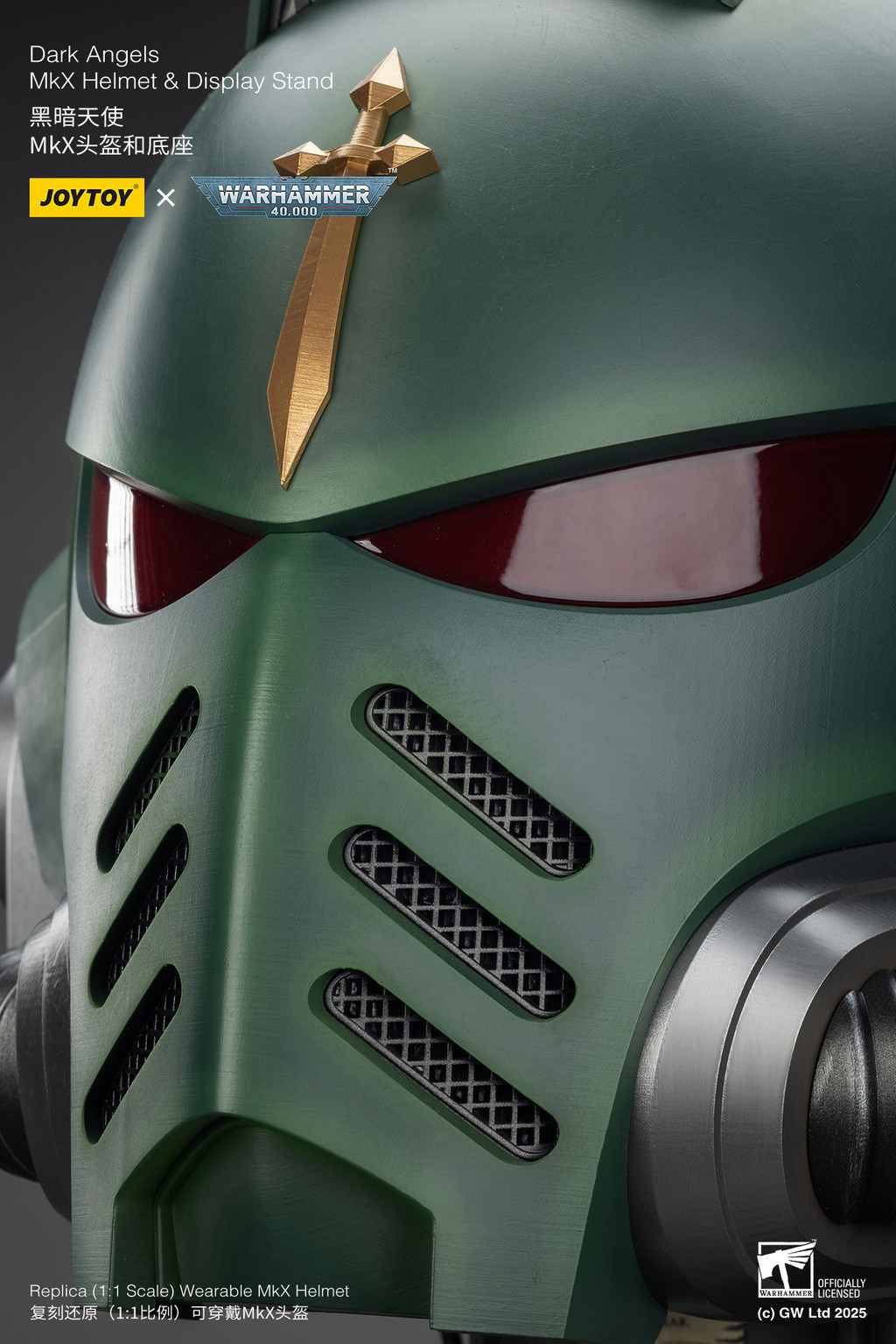 Dark Angels MkX Helmet & Display Stand - view 16