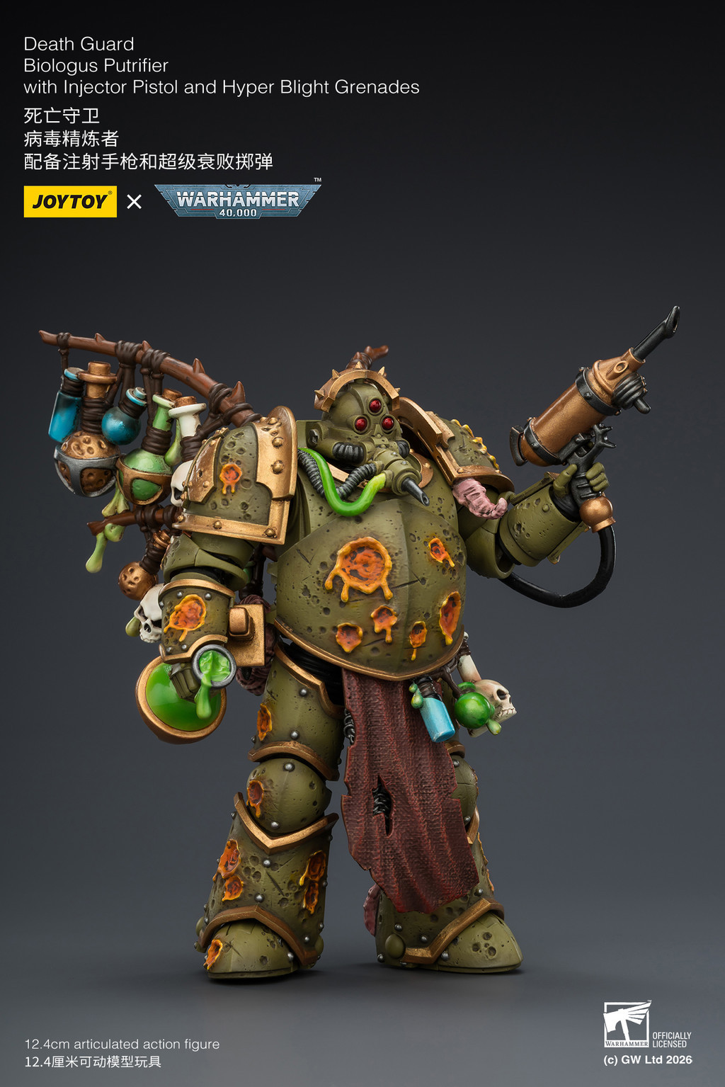 Death Guard Biologus Putrifier with Injector Pistol and Hyper Blight Grenades - view 11