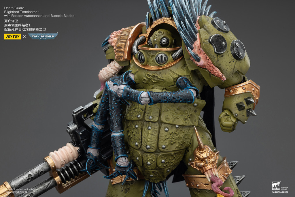 Death Guard Blightlord Terminator 1 with Reaper Autocannon and Bubotic Blades - view 17