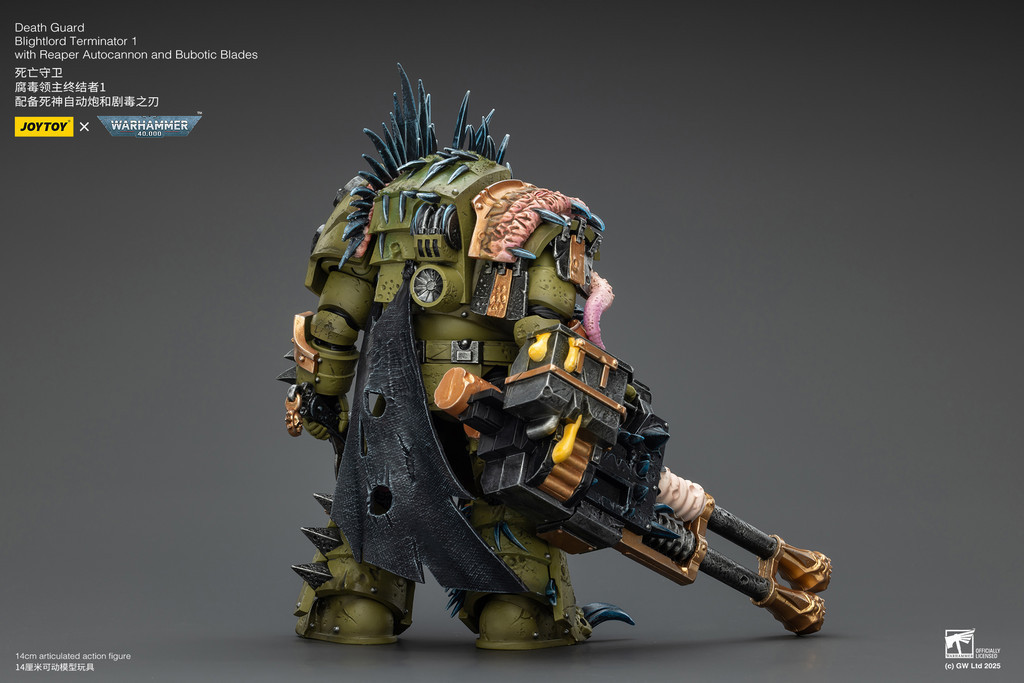 Death Guard Blightlord Terminator 1 with Reaper Autocannon and Bubotic Blades - view 10