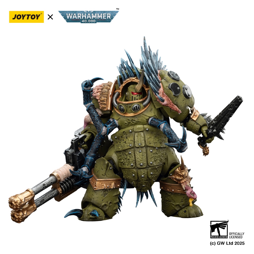 Death Guard Blightlord Terminator 1 with Reaper Autocannon and Bubotic Blades - view 5