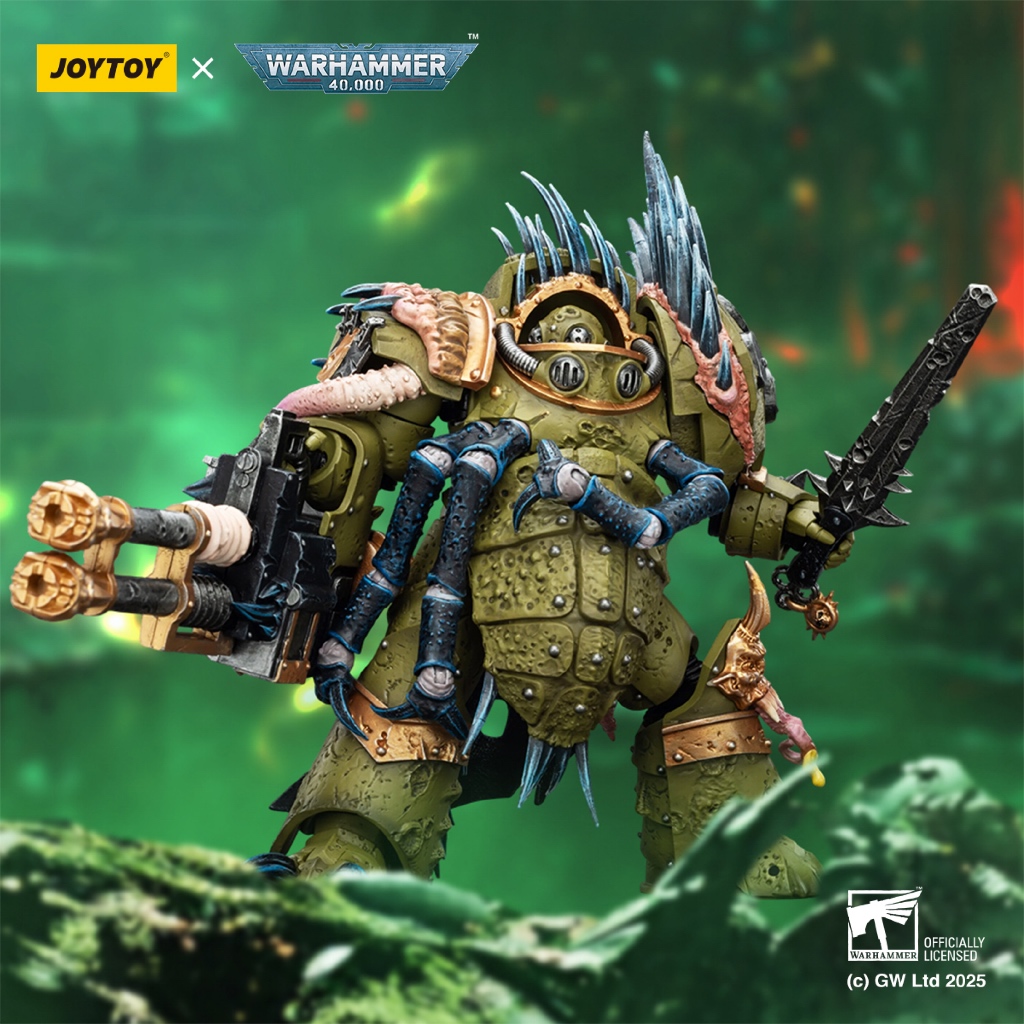 Death Guard Blightlord Terminator 1 with Reaper Autocannon and Bubotic Blades - main product image