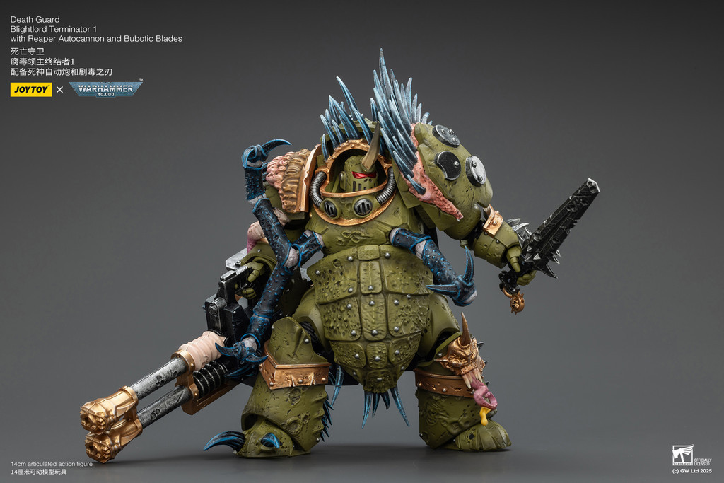 Death Guard Blightlord Terminator 1 with Reaper Autocannon and Bubotic Blades - view 15