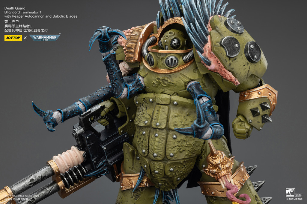 Death Guard Blightlord Terminator 1 with Reaper Autocannon and Bubotic Blades - view 18