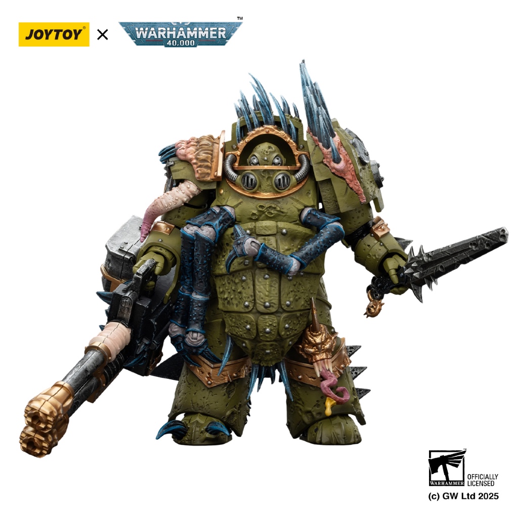 Death Guard Blightlord Terminator 1 with Reaper Autocannon and Bubotic Blades - view 2