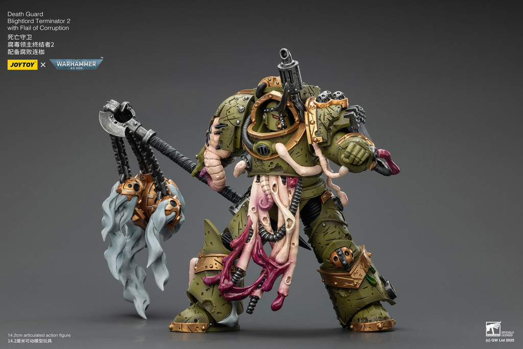 Death Guard Blightlord Terminator 2 with Flail of Corruption - view 13