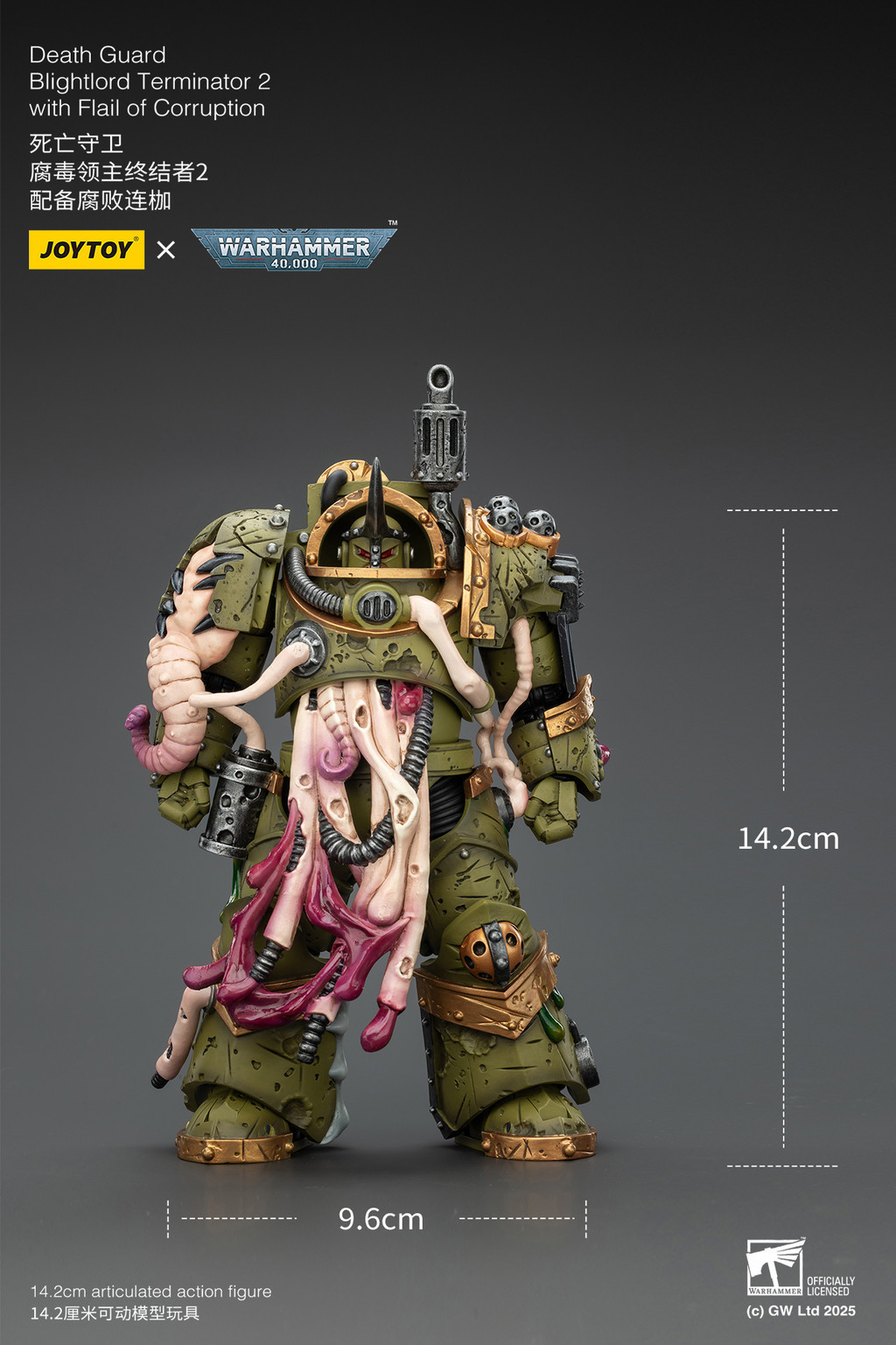 Death Guard Blightlord Terminator 2 with Flail of Corruption - view 7