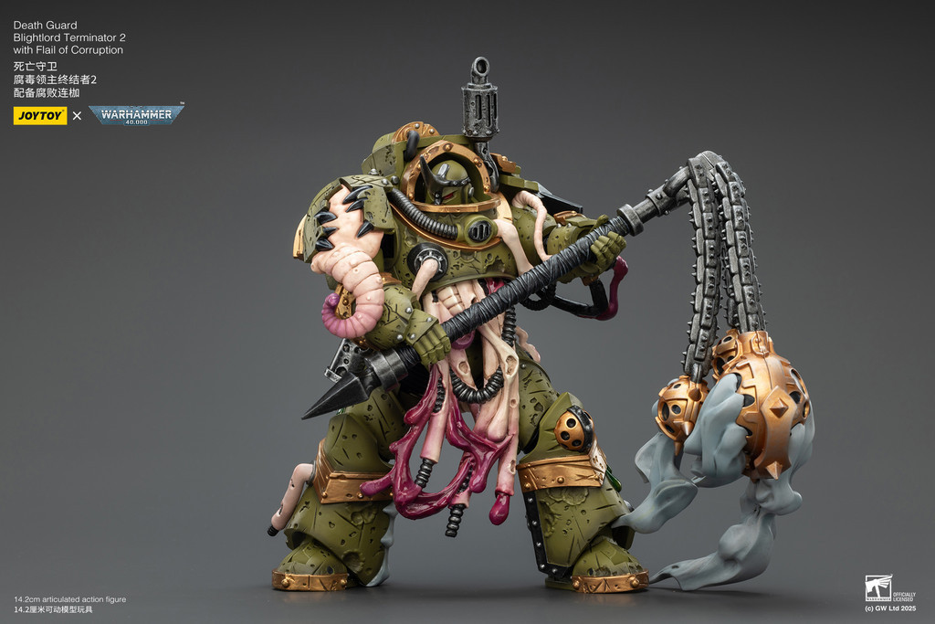 Death Guard Blightlord Terminator 2 with Flail of Corruption - view 9