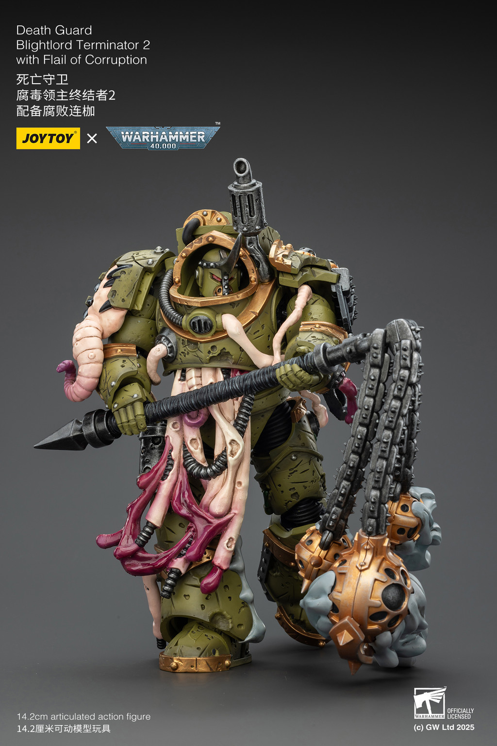 Death Guard Blightlord Terminator 2 with Flail of Corruption - view 10