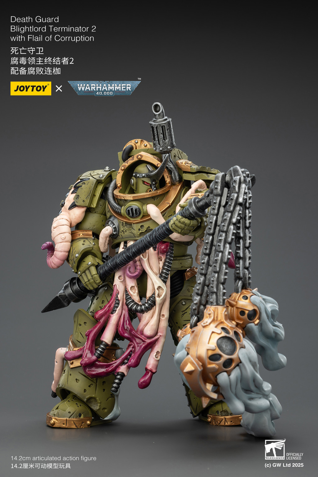Death Guard Blightlord Terminator 2 with Flail of Corruption - view 11