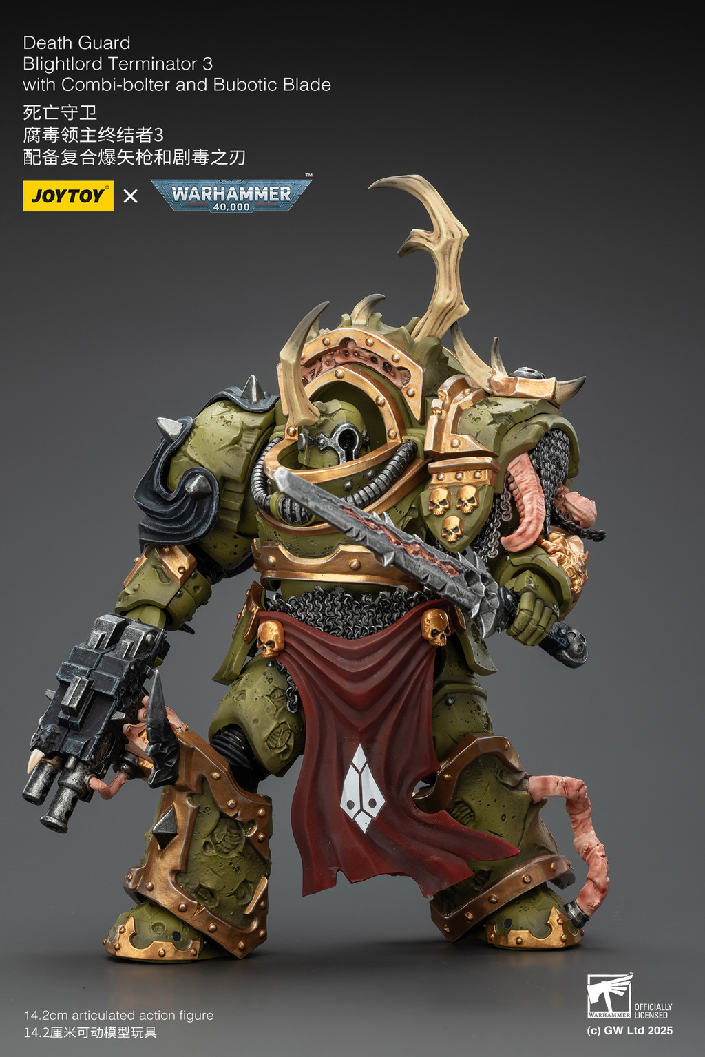 Death Guard Blightlord Terminator 3 with Combi-bolter and Bubotic Blade - view 11