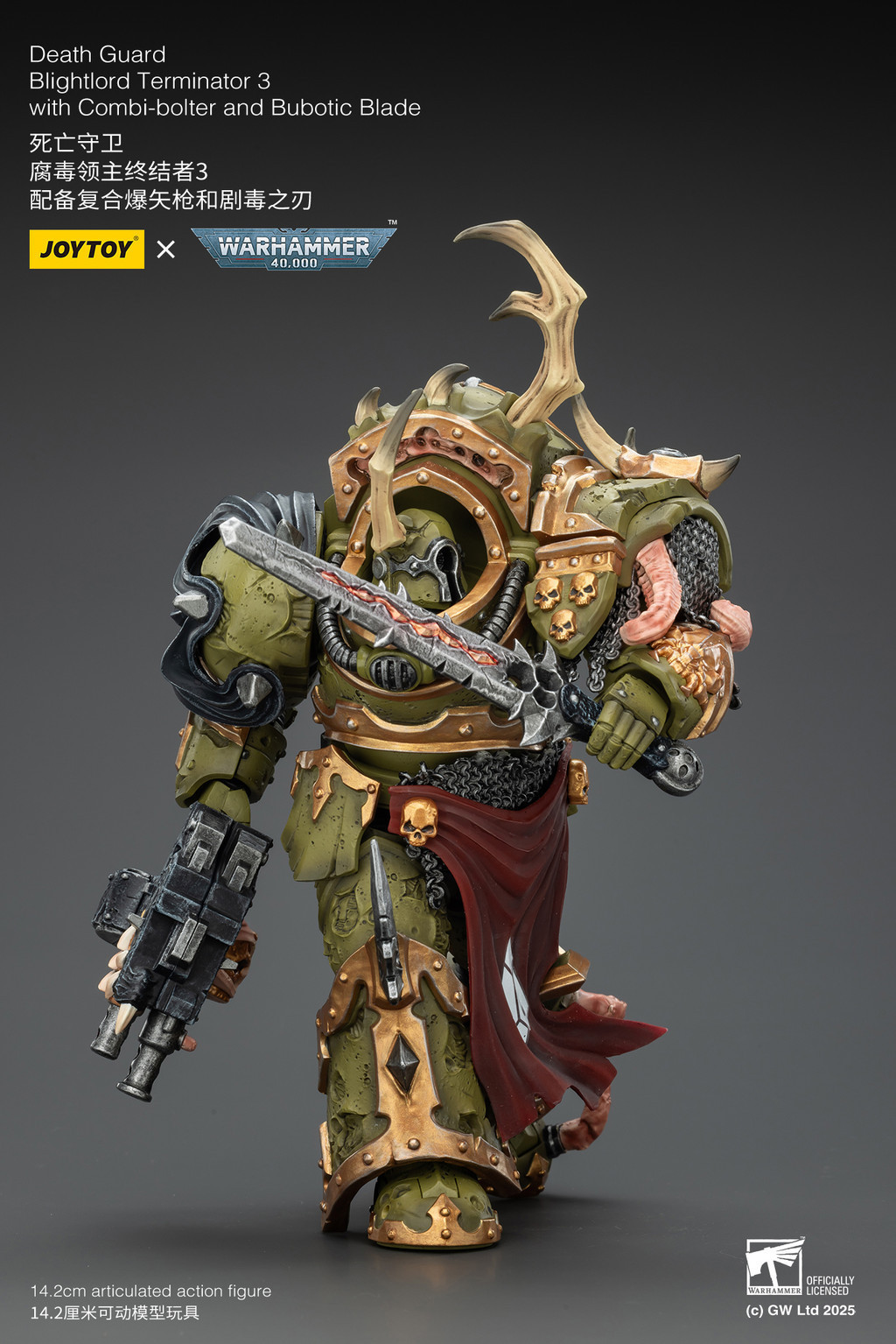 Death Guard Blightlord Terminator 3 with Combi-bolter and Bubotic Blade - view 15