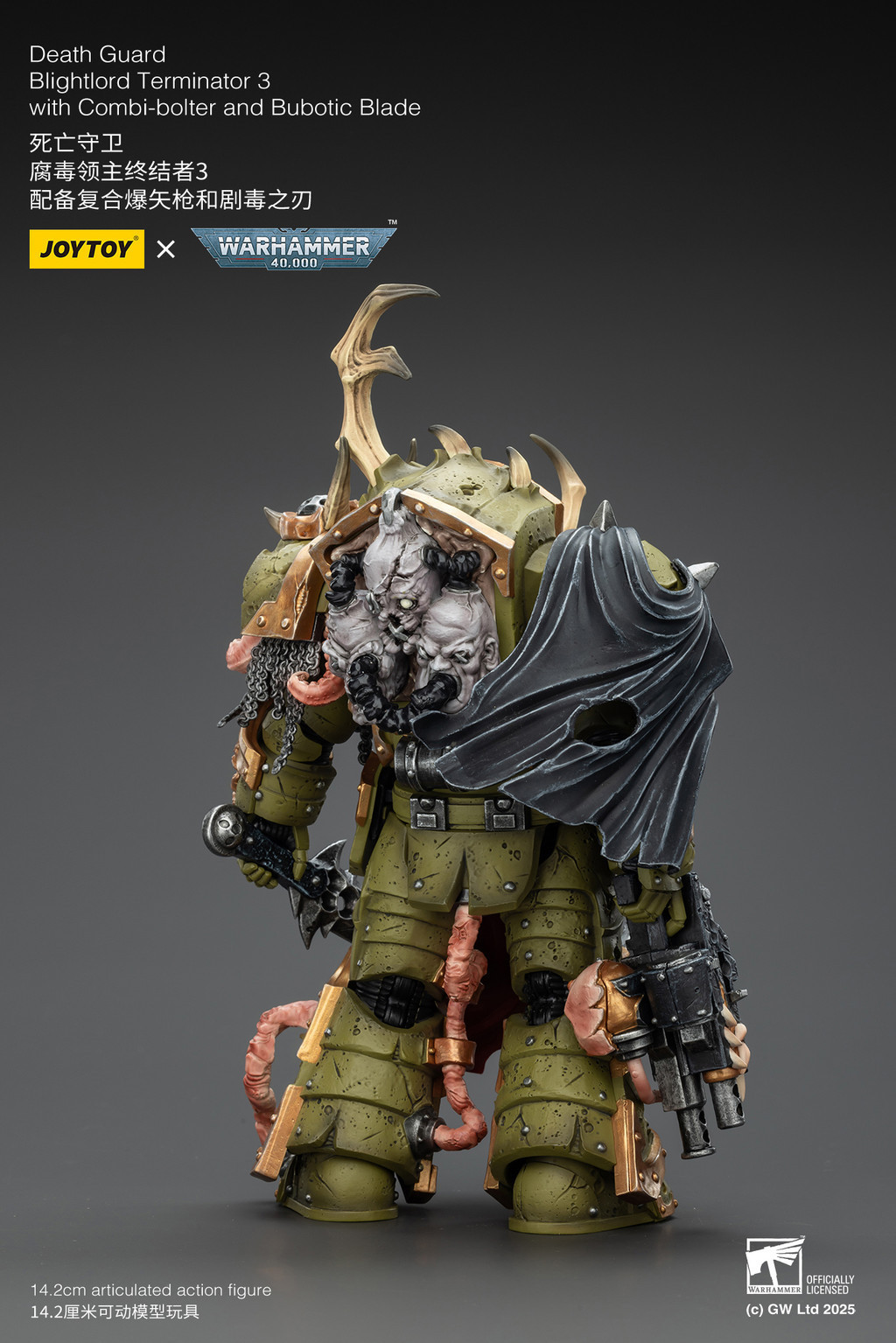 Death Guard Blightlord Terminator 3 with Combi-bolter and Bubotic Blade - view 9