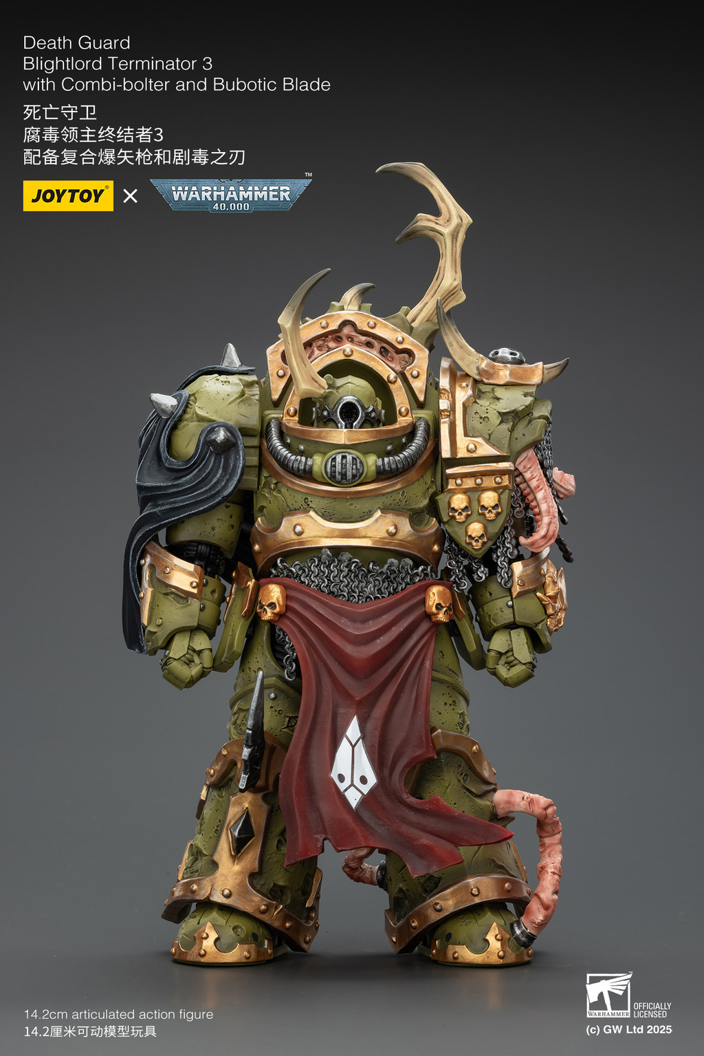 Death Guard Blightlord Terminator 3 with Combi-bolter and Bubotic Blade - view 13