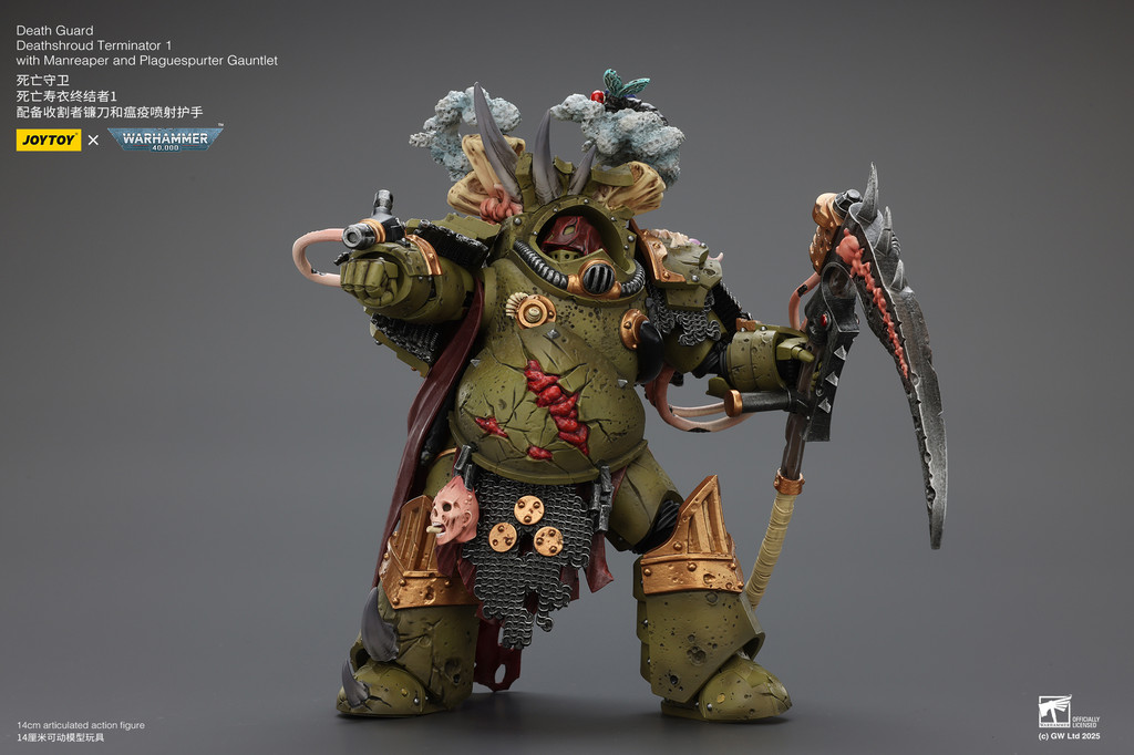 Death Guard Deathshroud Terminator 1 with Manreaper and Plaguespurter Gauntlet - view 11