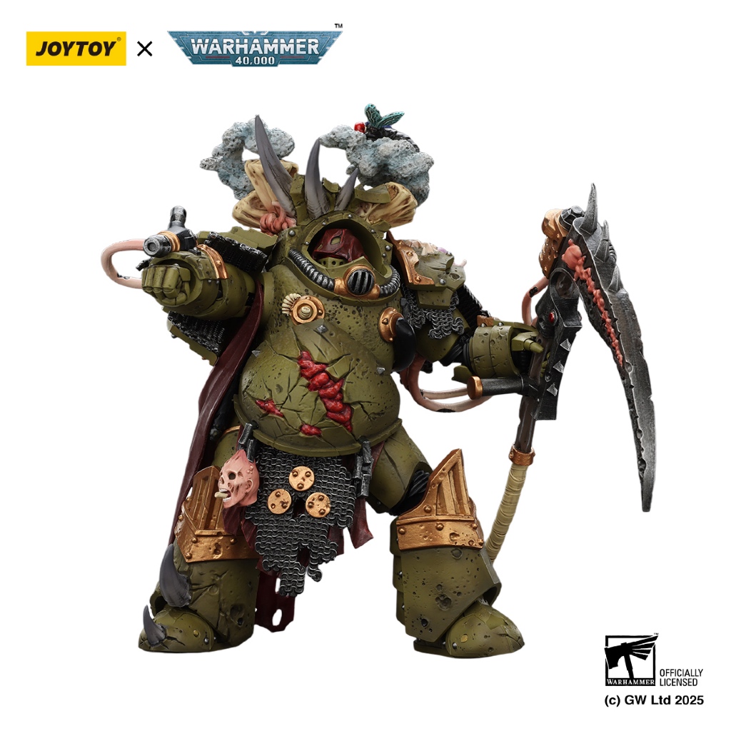 Death Guard Deathshroud Terminator 1 with Manreaper and Plaguespurter Gauntlet - view 3