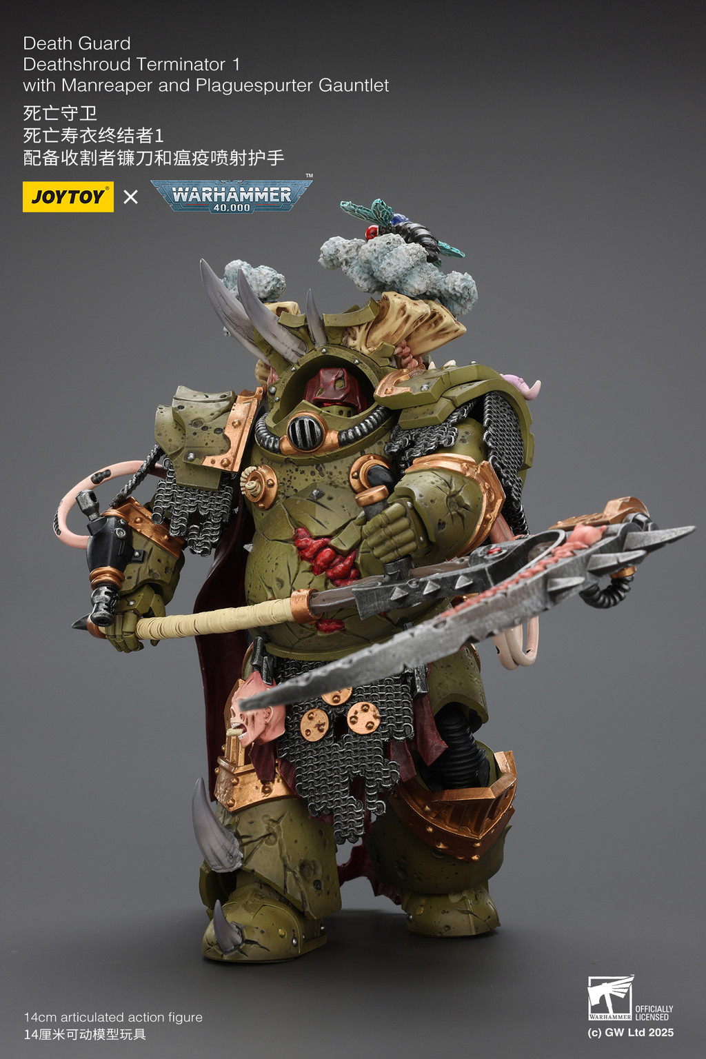 Death Guard Deathshroud Terminator 1 with Manreaper and Plaguespurter Gauntlet - view 15
