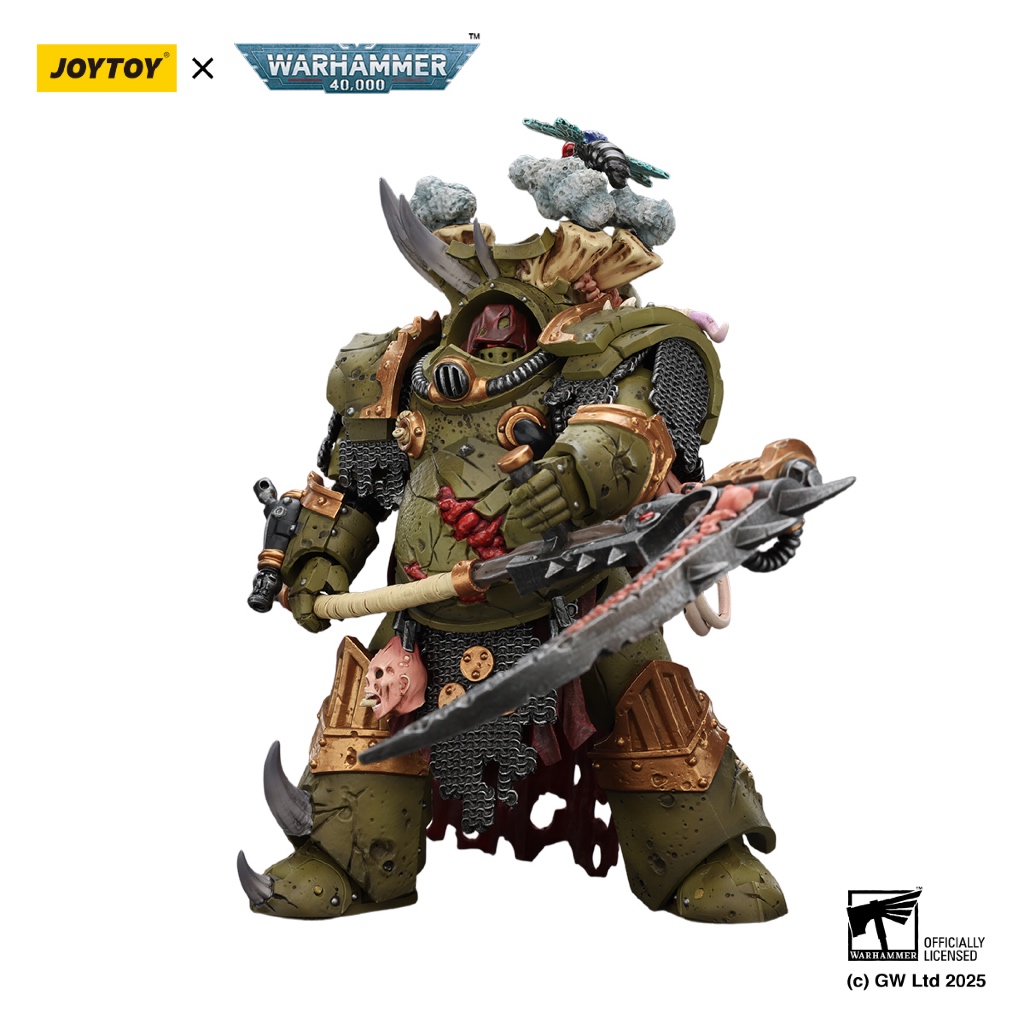 Death Guard Deathshroud Terminator 1 with Manreaper and Plaguespurter Gauntlet - view 4