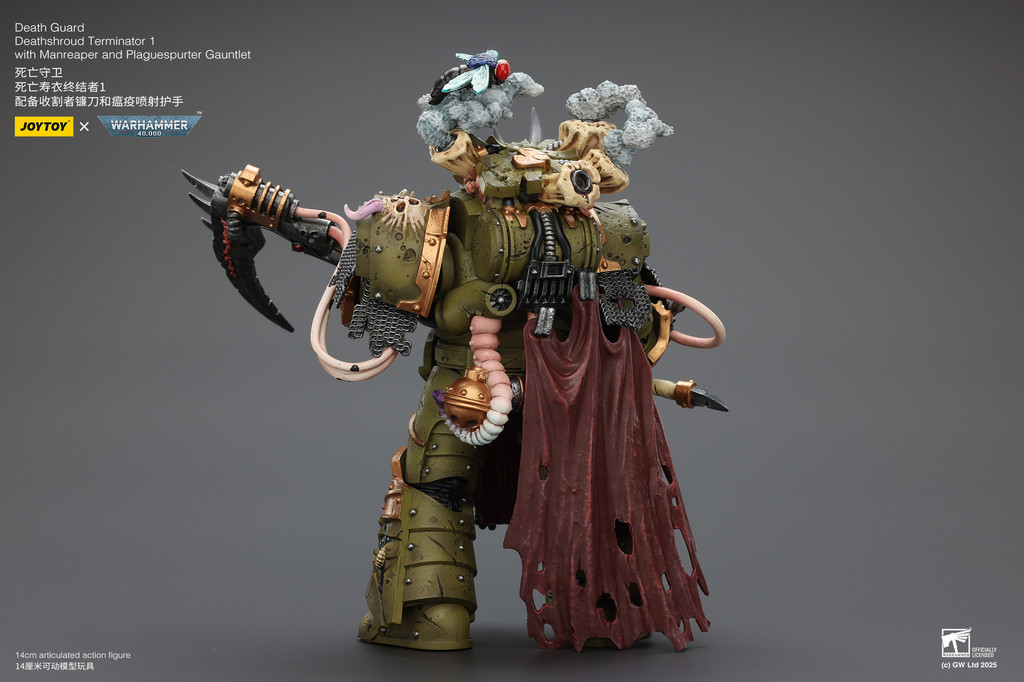 Death Guard Deathshroud Terminator 1 with Manreaper and Plaguespurter Gauntlet - view 9