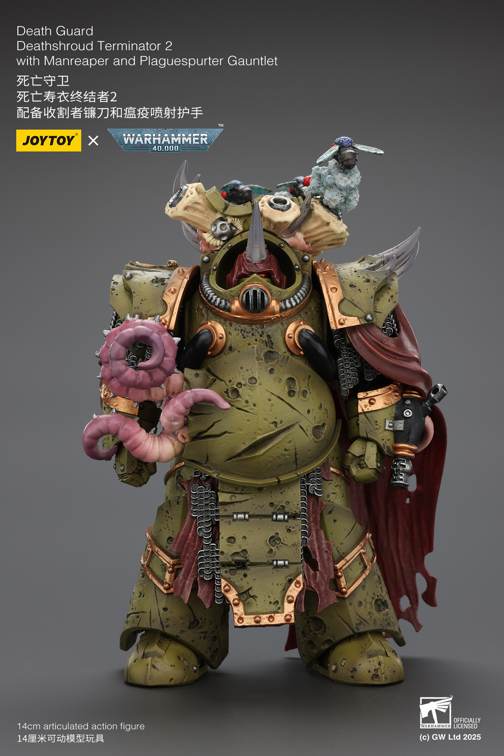 Death Guard Deathshroud Terminator 2 with Manreaper and Plaguespurter Gauntlet - view 16