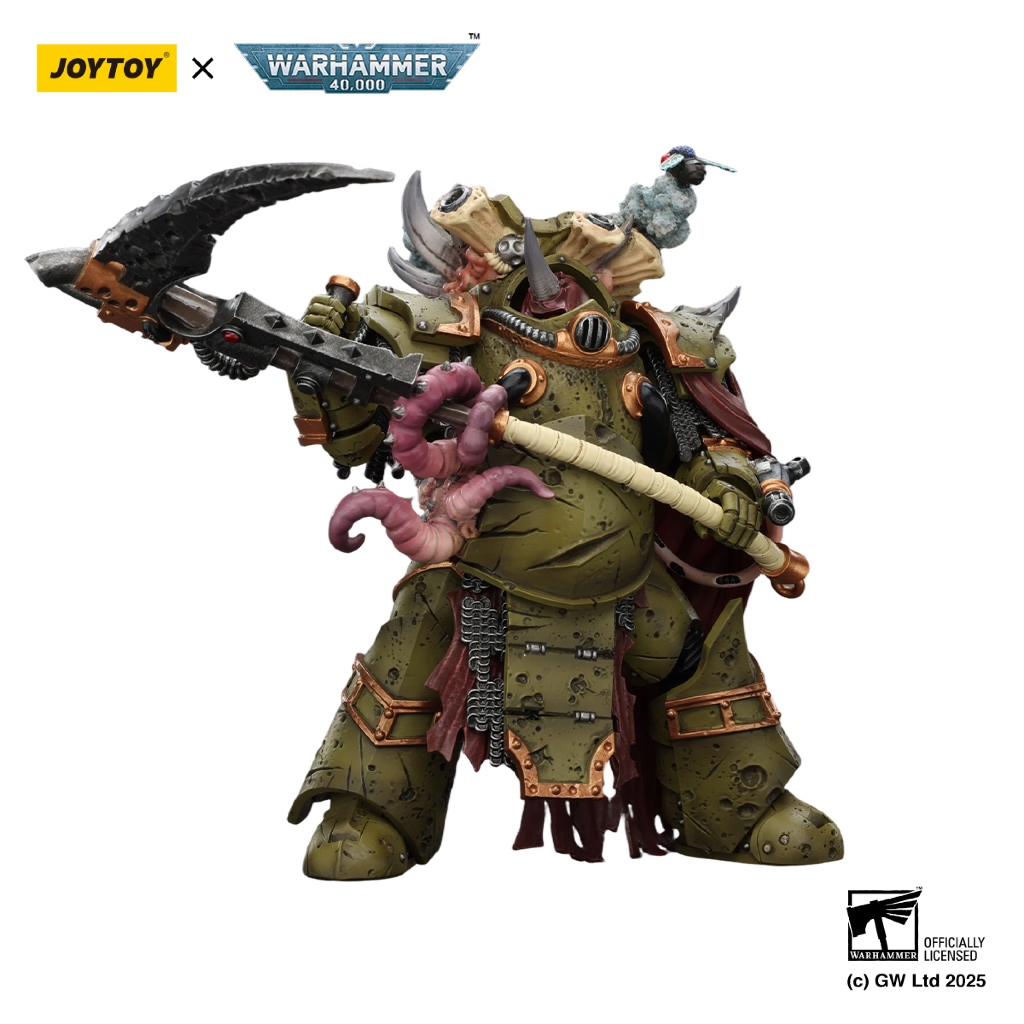Death Guard Deathshroud Terminator 2 with Manreaper and Plaguespurter Gauntlet - view 4