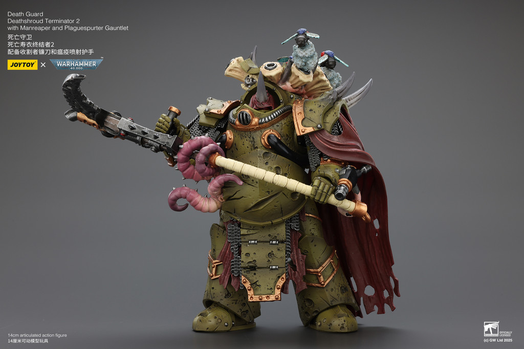 Death Guard Deathshroud Terminator 2 with Manreaper and Plaguespurter Gauntlet - view 10