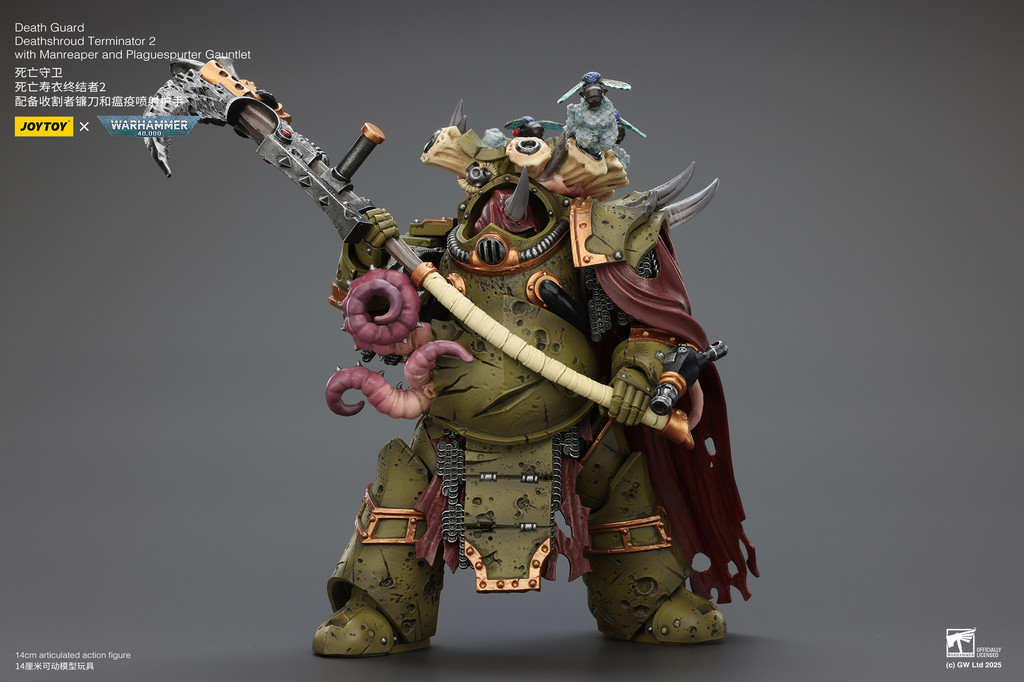 Death Guard Deathshroud Terminator 2 with Manreaper and Plaguespurter Gauntlet - view 15