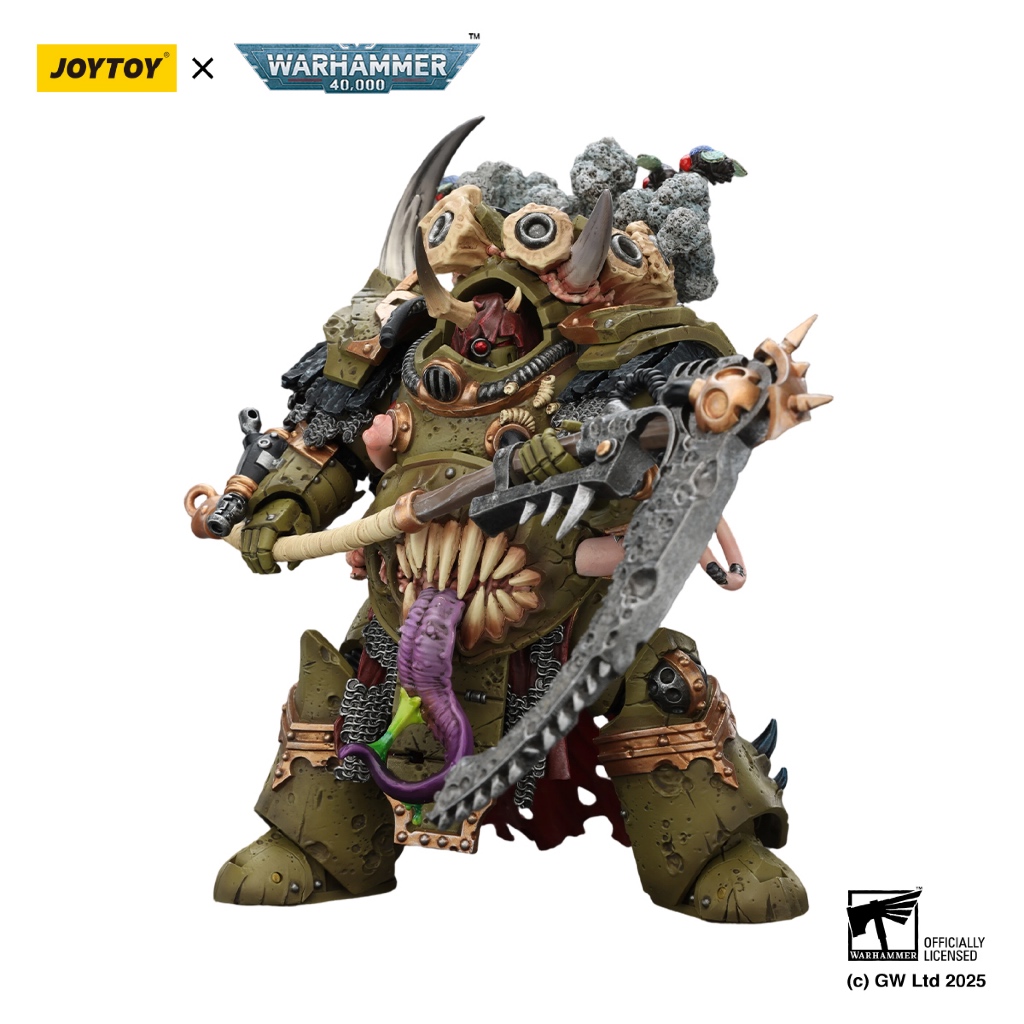 Death Guard Deathshroud Terminator Champion with Manreaper and Plaguespurter Gauntlets - view 6