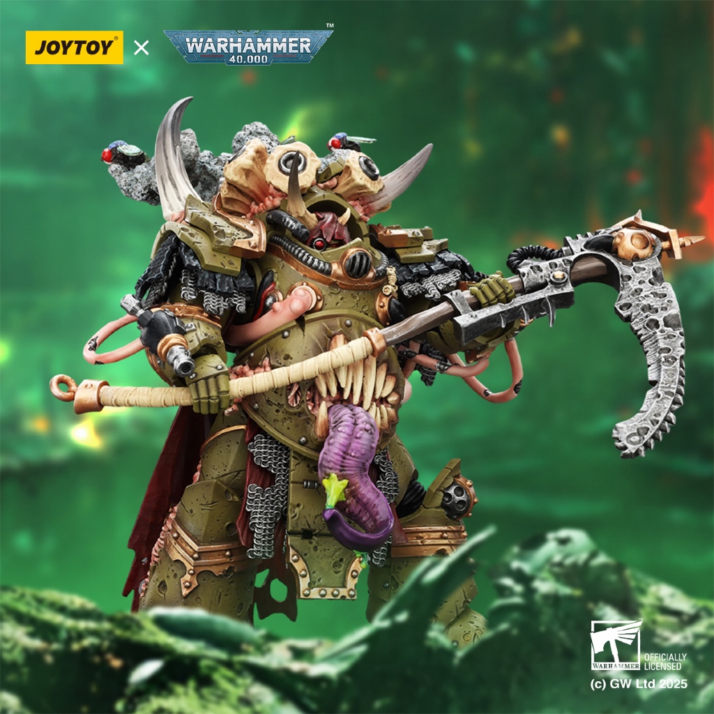 Death Guard Deathshroud Terminator Champion with Manreaper and Plaguespurter Gauntlets - view 2