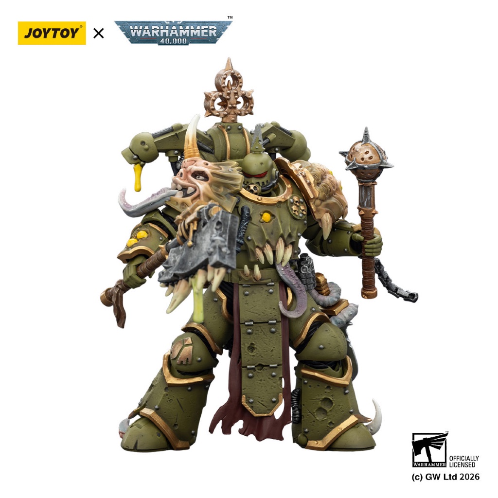 Death Guard Plague Marine with Bubotic axe and Plague Knife - view 5