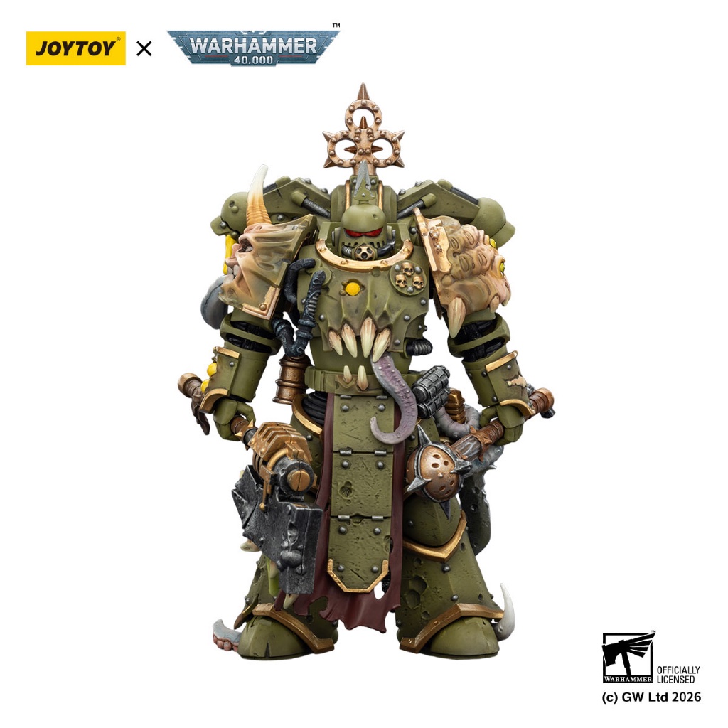 Death Guard Plague Marine with Bubotic axe and Plague Knife - view 3