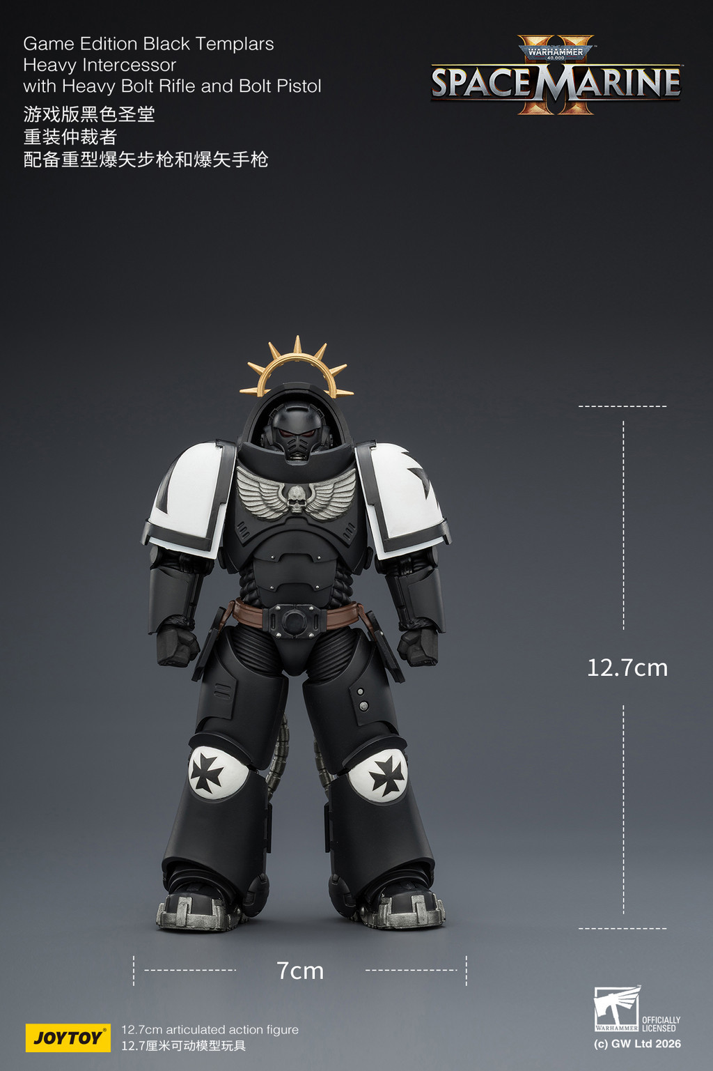 Game Edition Black Templars Heavy Intercessor with Heavy Bolt Rifle and Bolt Pistol - view 12