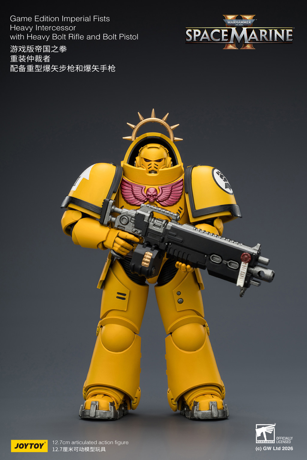 Game Edition Imperial Fists Heavy Intercessor with Heavy Bolt Rifle and Bolt Pistol - view 9