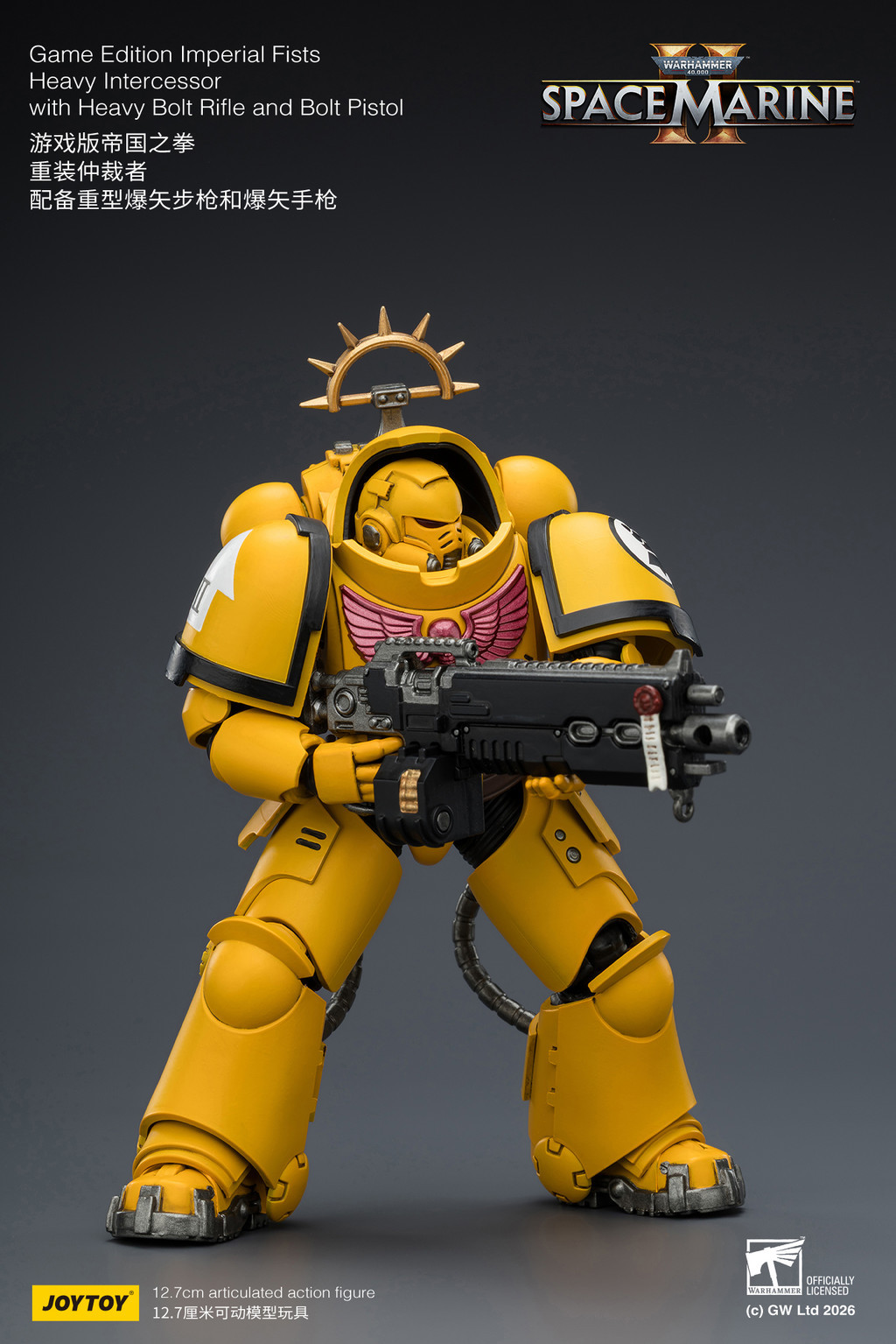 Game Edition Imperial Fists Heavy Intercessor with Heavy Bolt Rifle and Bolt Pistol - view 15